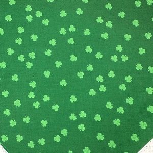 St Patrick’s day clover leaf doggie bandana